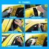 Extra Durable Window Deflectors in-Channel Window Visors Rain Guards Compatible