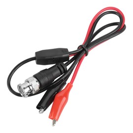 Pomya Alligator Clip BNC Plug Oscilloscope Test Probe Cable Double Alligator Clip 0.5M BNC Male Plug Q9 0.5M 2 Pack