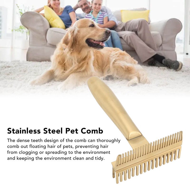 Dog Grooming Comb Multifunctional Remove Hair Thoroughly Hollow Core Handle