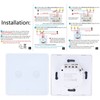 2 Gang Smart Touch Switch WiFi British Standard for Google