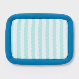 Cooling Mat Bolster Dog and Cat Bed - Sun Squad™ Blue