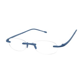 Scojo New York Gels Original Blulit Reading Glasses | 1.75x BLUE RUBBER COATED | Readers for Men & Women | Stylish, Scratch-Resistant Lenses