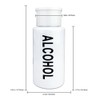 PANA 7 Oz Professional Alcohol-Labeled Push Down Liquid Pumping Empty