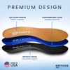 Orthos Footwear Orthotic Insoles - Full Leng Black - Fabric