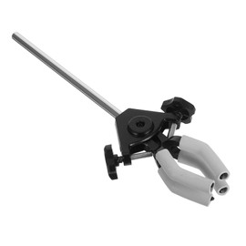 ABOOFAN Lab Clamp with Prong Finger Design Holder for Laboratory Stand Securely Holds Bottles Condensers Construction for Versatile Use Labs Research Facilities