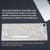 OLizee® 125 Keys Large Print Keycaps PBT Keycaps Full Set