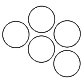 QUARKZMAN Nitrile Rubber O Ring for Sealing Connection 110 mm x 100 mm x 5 mm for Tap Plumber Repair Seal Connection, Black Pack of 5