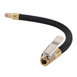 Tire Valve Extension Tube, Extension Car Tire Valve Air Hoses Tire Inflator Hose with All Metal Air Chuck for Car Motorcycle Bike with American Valve