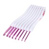 8pcs Crochet Hooks Curved Soft Handle Comfortable Portable Knitting Tool