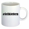 Kaffeetasse #Seilklettern Hashtag Raute Keramik Höhe 9,5cm ? 8cm in