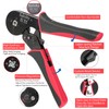 Satisby 16mm Ferrule Crimping Tool Kit,Bootlace Ferrule Crimp Tool 0.08-16mm²/AWG28-5,Ratchet