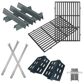 Genesis Grill Parts for Weber Genesis Replacement Parts for Weber Genesis 300 SER(w/ Front Control Knobs) Accessories for Weber Flavorizer Bars 7621,Grates 7524,Burner Tube 62752 &Heat Deflectors 7622