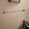 Leyden Antique Brass Towel Bar, Adjustable Towel Holder Rod Brass