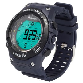 Digital Sports Wristwatch for Swimming and Diving 10 ATM Waterproof with Functions of Alarm Clock, Stopwatch, Chronograph, Countdown, Timer, Dual Time and Calendar, 12 and 24 Hour Format Switchable
