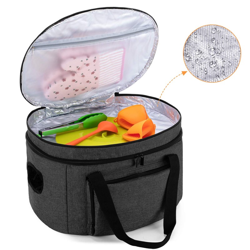 LUXJA Double Layers Slow Cooker Bag (with a Bottom Pad