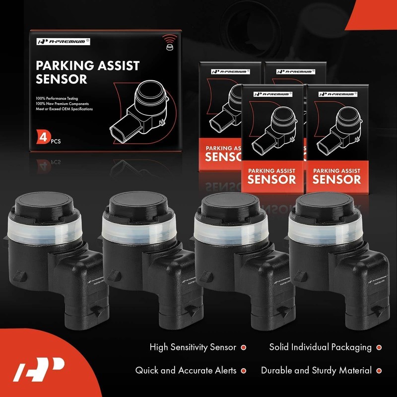A-Premium 4-PC Reverse Backup Parking Assist Sensor Compatible with Select