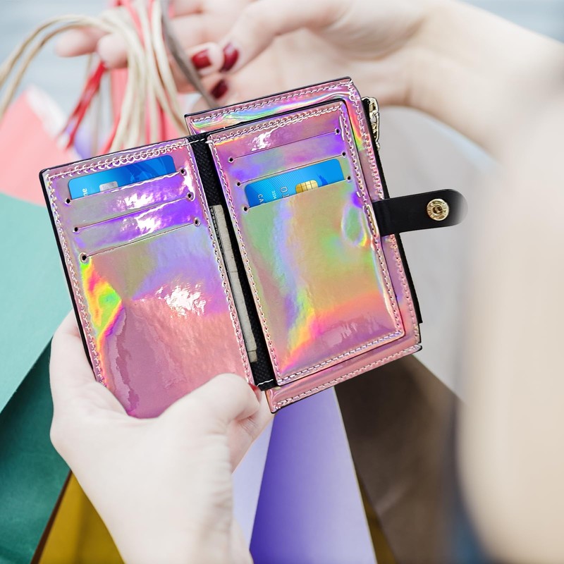 AdiStylinno Womens Card Holder, Waterproof PU Leather Credit Card Holder