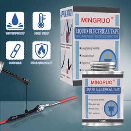 MINGRUO Liquid Insulation Tape, Insulating Glue, Liquid Insulating Rubber Coat, Liquid Insulating Rubber, Liquid Rubber Liquid Plastic Insulation Tape for Indoor and Outdoor Use