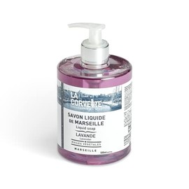 La Corvette | Jabón Liquido para Manos de Lavanda con Dispensador, Hecho en Marsella 100% de Aceites Vegetales Puros, Sin Parabenos, 500 ml