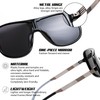 FEISEDY Polarized Sunglasses For Men Women Ultra Lightweight Metal Frame