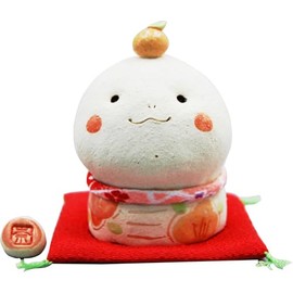 Yakushigama Nanohana Kiln Zodiac Zodiac Lucky Crepe Collar [Na-001] 2025 Year Reiwa 7 Year Zodiac Snake New Year Figurine Lucky Charm