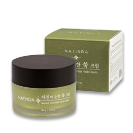 Natinda Helps relieve skin heat and redness Natinda Mild Mugwort Cream 50g Soothes red skin / 피부 열감 붉은기 완화에 도움 나틴다 순한 쑥 크림 50g 붉은피부 진정