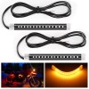Nilight 2PCS 5Inch LED Motorcycle Turn Signal Tail Light Strips