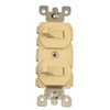 Leviton 20 Amp, 120/277 Volt, Duplex Style Single-Pole / Single-Pole