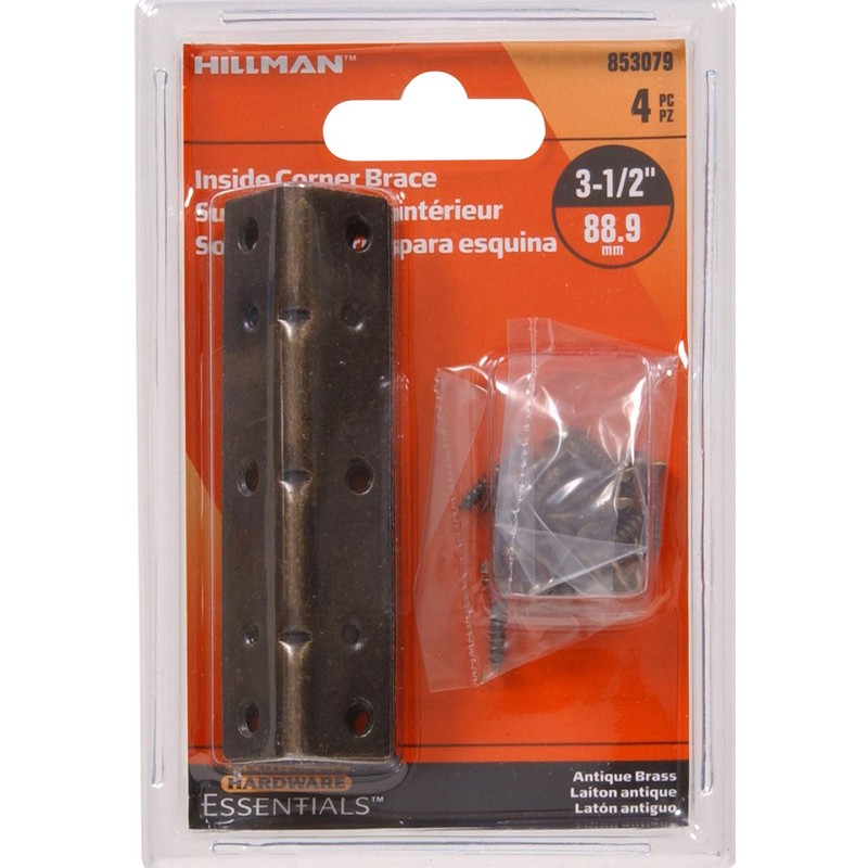Hillman 853079 3-1/2 x 3/4 in. Inside Corner Brace -