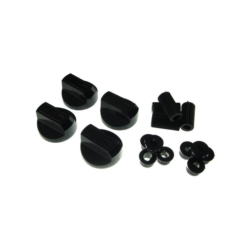 Ufixt Universal Black Control Knobs for Ovens, Cookers and Hobs