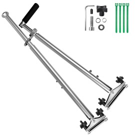 OceanicEcho Handicap Driving Hand Controls for Disabled Drivers,Car Pedal Assist Controls,Left or Right Hand Both Available,Length Adjustable,Double Insurance (Bright Silver)