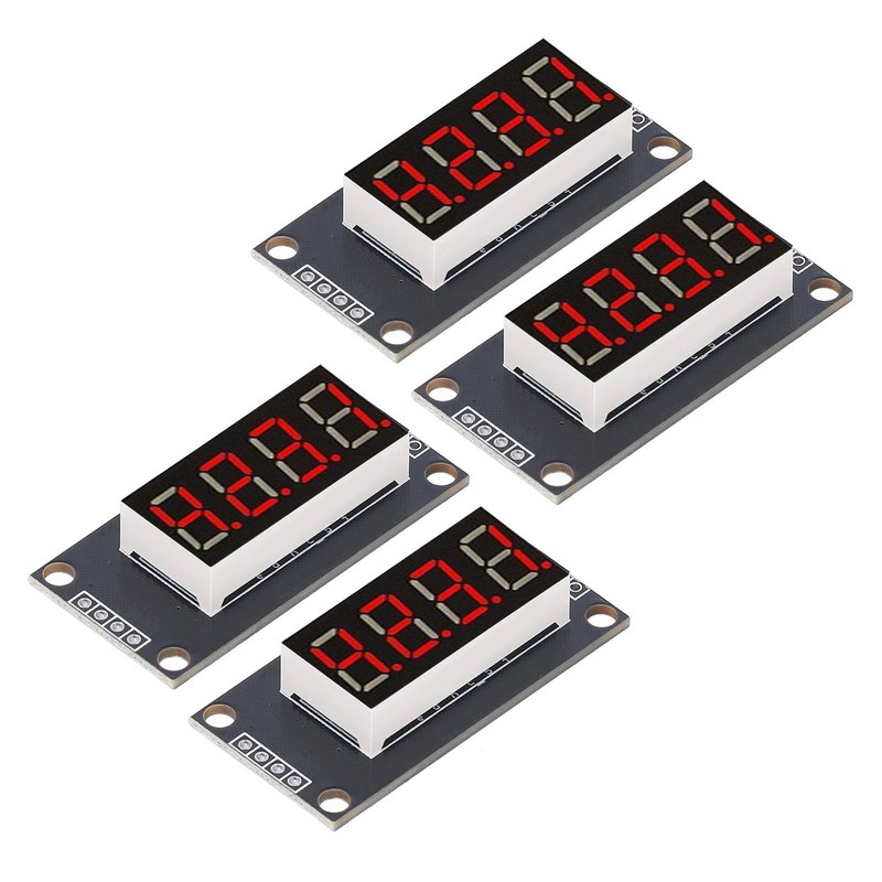 4 Sets Digital Tube Display Module LED 4 Digit 7