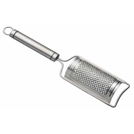 KitchenCraft KCPROCG Professional Flat Cheese Grater, Stainless Steel, 21 cm, Silver