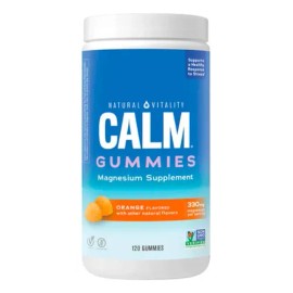 Gomitas Natural Vitality Calm Magnesio Naranja Veganas 120 U Libre Gluten                                                                             
