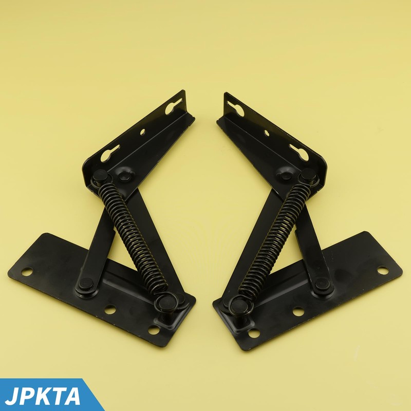 2 Pcs 80 Degree Bench Seat Hinge Foldable Lifting Bracket