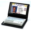 kelvinrolenleathercollection Genuine Leather Business Card Organizer Plastic Insert ID Credit