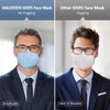 HALIDODO 50 Packs KN95 Face Mask (50PCS-MTC I Color)