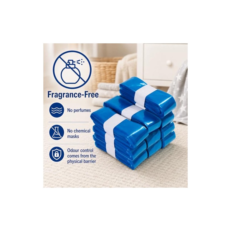 8 Pack Nappy Bin Refills layer Anti-Odor Compatible with Most