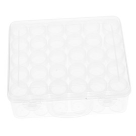 SUPVOX Sturdy Storage 30 Compartment Plastic Crate Garden Supplies Planting Seeds Art Storage Box (Black)