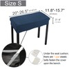SINOSSO Soft Velvet Piano Bench Cover, (20"- 26.5") L x