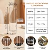 6.9 Inch Tall Clear Cylinder Glass Vase Single Stem Bud