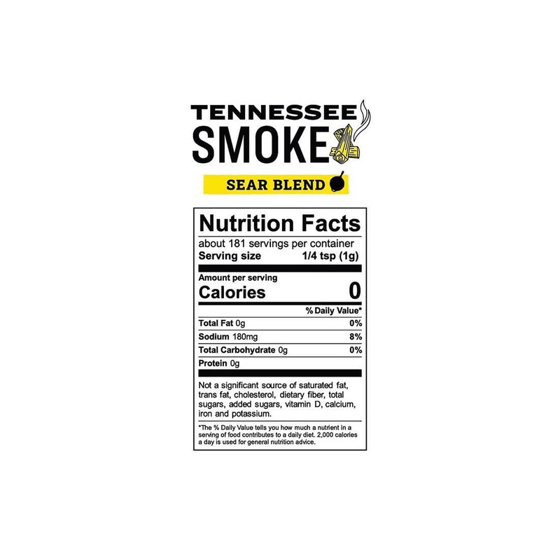 Lodge 8088778 Tennessee Smoke Sear Blend BBQ Seasoning - 6.4