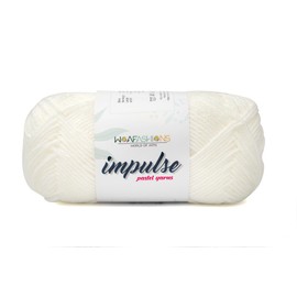 WOAFashions Impulse Hand Knitting & Crochet Yarn (White) (100gms / 3.5oz)