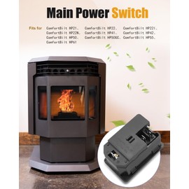 Main Power Switch Fit for ComfortBilt Pellet Stove ComfortBilt HP21 ComfortBilt HP22 ComfortBilt HP22I ComfortBilt HP41 ComfortBilt HP42 ComfortBilt HP50 ComfortBilt HP50GC AC-01 250V 10A