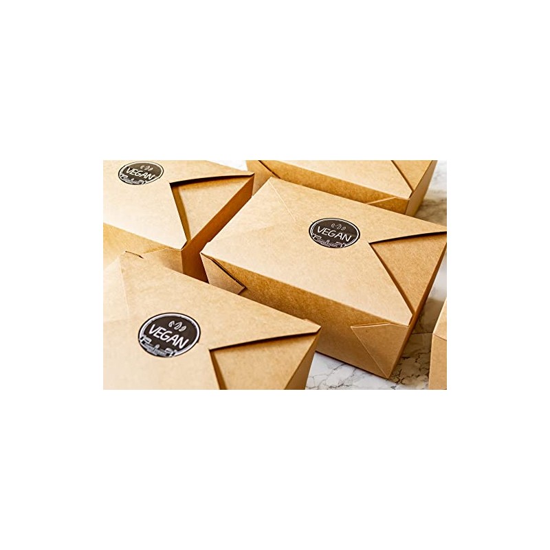 Restaurantware-Label Tek 2 Inch Tamper-Evident Stickers for Vegan Food, 500