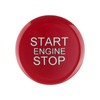 Red ABS Car Engine Start Stop Switch Button Cover Trim