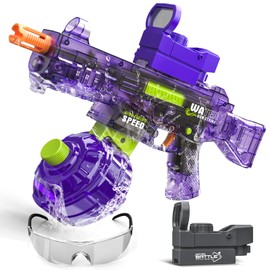 Blueyak Electric Water Guns for Adults, Strongest Automatic Water Gun Powerful 520CC+ Squirt Water Gun, 36 FT Long Range Water Guns Transparent Watergun Toy for Summer Outdoor Pool Party for Kids