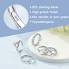 Suplight 925 Sterling Silver Adjustable Stackable Celtic Knot Claddagh Heart