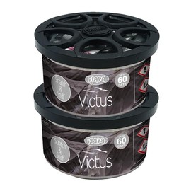 Flava Flava Couture Car Air Freshener Tin - Victus (Pack of 2) - Strong, Odour Eliminating Designer Perfume Inspired Car Accessories ?C Premium Scented Air Freshener for Men or Women - Lasts 60 Days