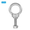 PATIKIL M6 x 20mm Lifting Shoulder Eye Bolt, 8Pcs 304